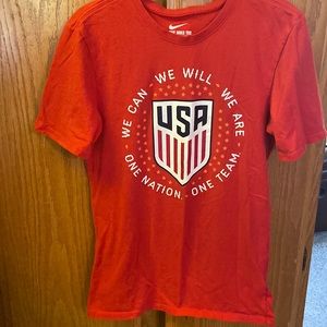 Nike womens US soccer short sleeve tee. Size Small.  Good used condition